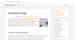 Desktop Screenshot of fahrtenbuchvorlage.com