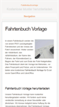 Mobile Screenshot of fahrtenbuchvorlage.com